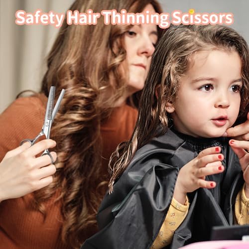 CIICII Kids Hair Cutting Scissors Shears Kit, Safe Round Tip Baby Scissors - Image 5