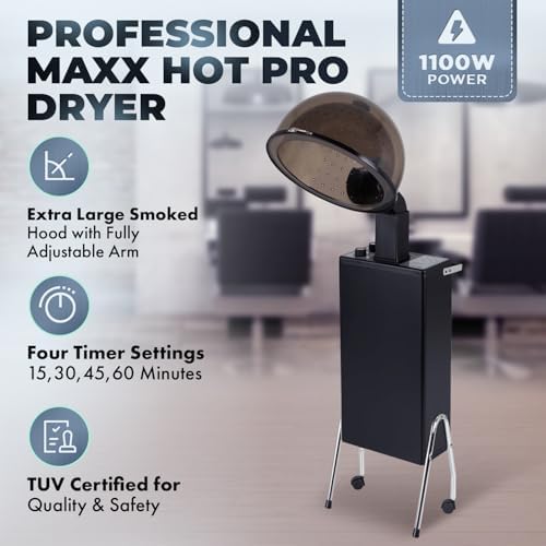 Buy-Rite BR2500 MAXX Hot Salon Hood Dryer with Wheel Handle Kit - Image 2