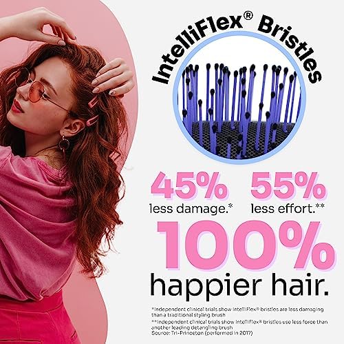 Wet Brush Thick Hair Detangling Brush, Black, Ultra-Soft IntelliFlex Bristles Glide Through Tangles With Ease, Pain-Free Detangler for All Hair Types, Wet & Dry - Image 3