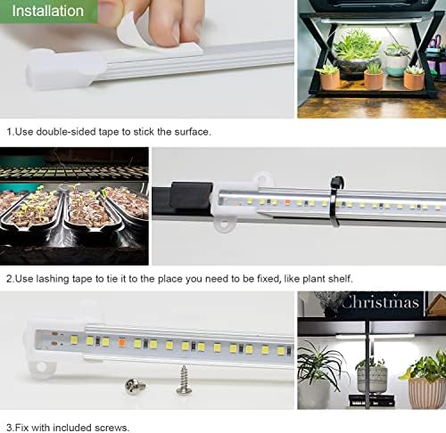 16in Plant Grow Light Strip, Full Spectrum for Indoor Plants 5V/2A - Image 6