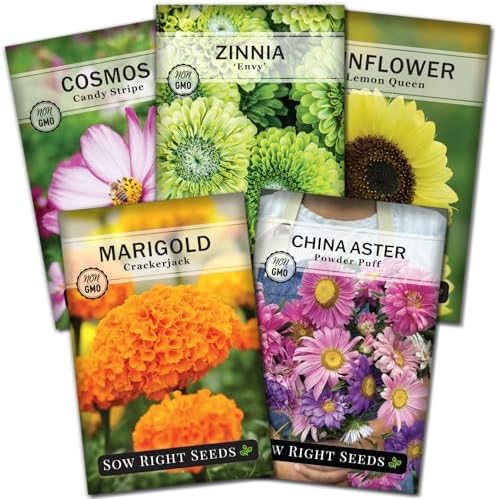 Sow Right Seeds - Annual Flower Seed Collection for Planting Home Garden by SowRightSeeds