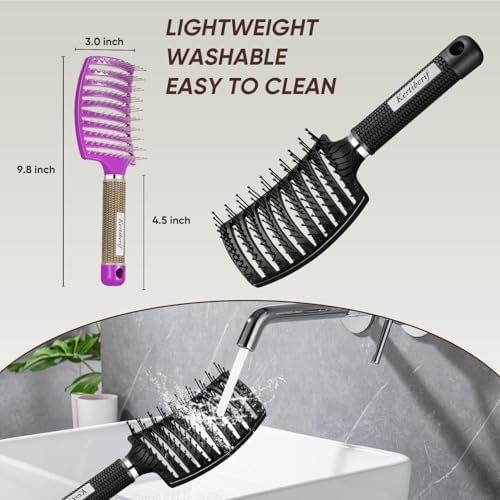 Hair Brush for Wet & Dry Hair, Detangler Brush for Women & Men - Image 6