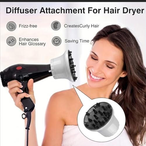Hair Diffuser, Diffuser Attachment for Blow Dryer with D1.4-2.67in Nozzle - Image 3