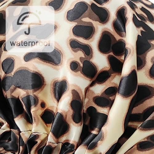 Edoneery Shower Caps for Women Reusable Waterproof, Shower Hair Cap - Image 6