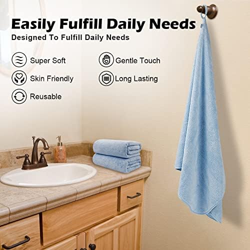 Orighty Bath Towels, Soft Feel Bath Towel, 4 Pack (27'' x 54'') - Image 5