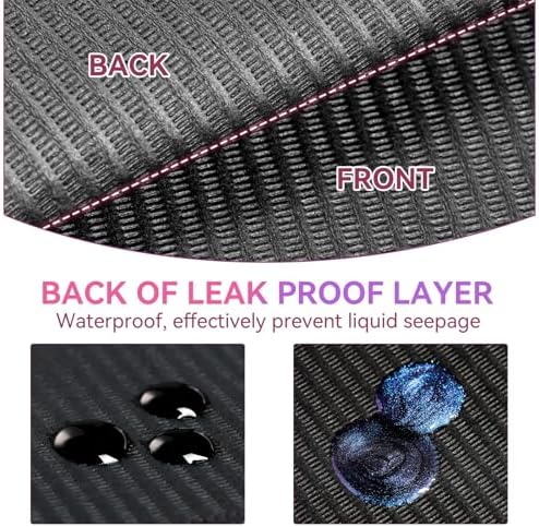 Makartt 20 Pcs Black Waterproof Nail Mats, 18"x13" Foldable - Image 3