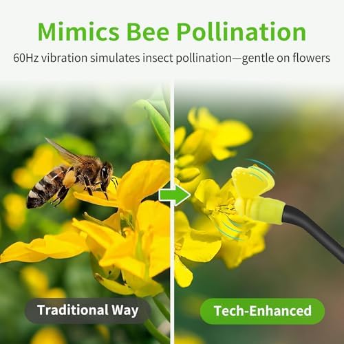 Plant Pollination Tool - USB Rechargeable Vibrating Pollinator for Greenhouse Crops Like Tomatoes and Strawberries - Image 3