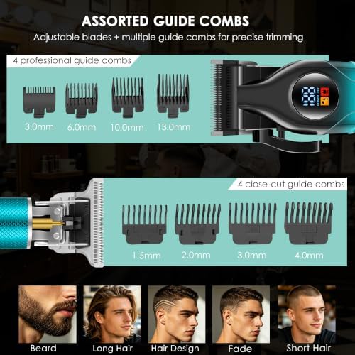 Men's Professional Cordless Hair Clippers & Trimmer Kit - Image 3