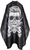 64x56 Inch Professional Barber Cape for Men - Waterproof Hair Cutting Cape with Elastic Neck & Adjustable Closure, Salon Grade Styling Cape (Black) by AIHOPESTO