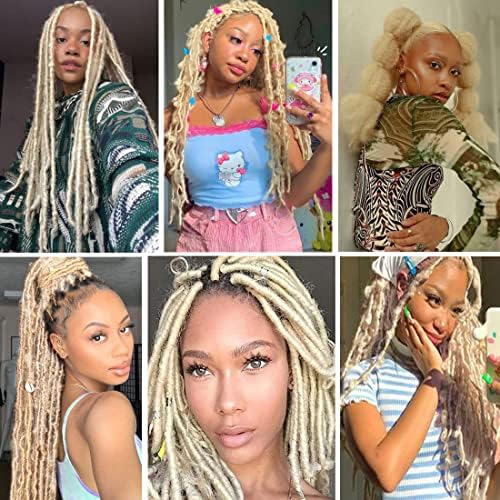 24 Inch Pre-Separated Springy Afro Twist Hair 8 Packs Black Pre-Fluffy Natural Curls are Perfect for Marley Crochet Hair Suitable for Black Women (613#, 24 Inch (Pack of 8)) - Image 5