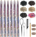 Aurora Hair Tinsel Kit for Girls Women Fairy Glitter Tinsel Hair Extensions by LEDIZE