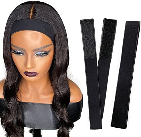 2 Pcs Elastic Bands for Wig, Lace Melting Edge Wrap to Lay Edges (Black, Pack of 2) - Image 3