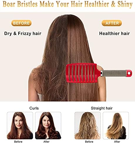 2 Pack Detangling Brushes for Women & Kids, Wet & Dry Hair, All Hair Types - Image 2