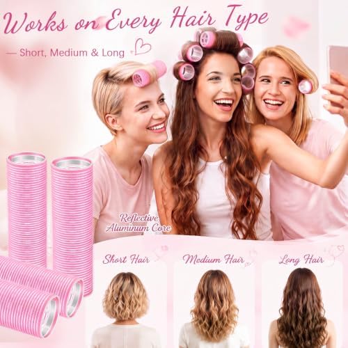 WILLBOND 4 Pcs Aluminum Thermal Hair Rollers for Women, 4.1 X 1.2 Inch - Image 6