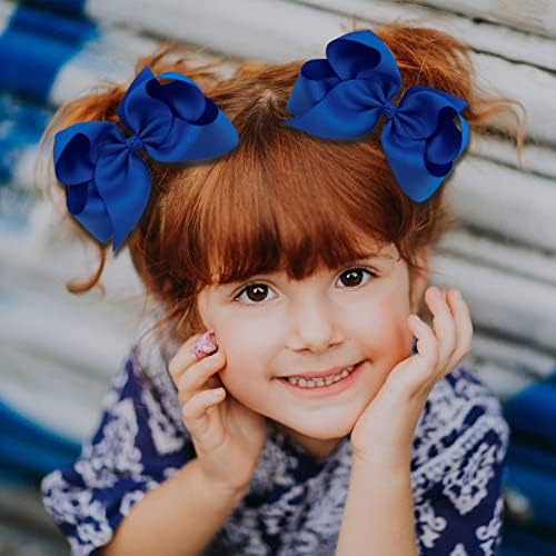 Oaoleer 40Pcs 4.5" Hair Bows Clips for Girls Tolddler Hair Accessories - Image 3