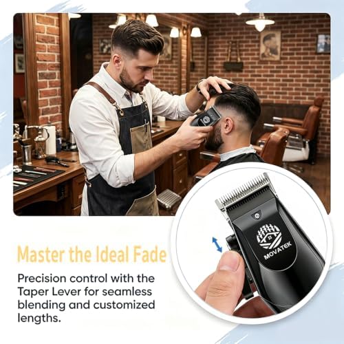 Hair Clippers for Men, Hair Clipper Trimmer with LED Display, Cordless Hair Clipper Shaver Beard Trimmer, Hair Cutting Set, Holiday Gift for Father's Day - Image 3