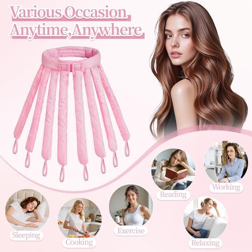 Heatless Curls Overnight Headband for Long Hair Heatless Curler Headband - Image 2