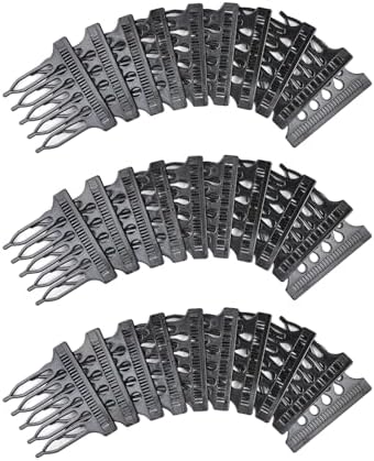 30 Pcs Hair Combs Black Plastic Clips 5-teeth Wig Combs for Lace Wigs Cap Making Wigs Accessories Styling Tools - Image 5