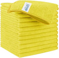 HOMEXCEL Yellow Microfiber Cleaning Cloth, Microfiber Towels for Car, 12 PK by HOMEXCEL