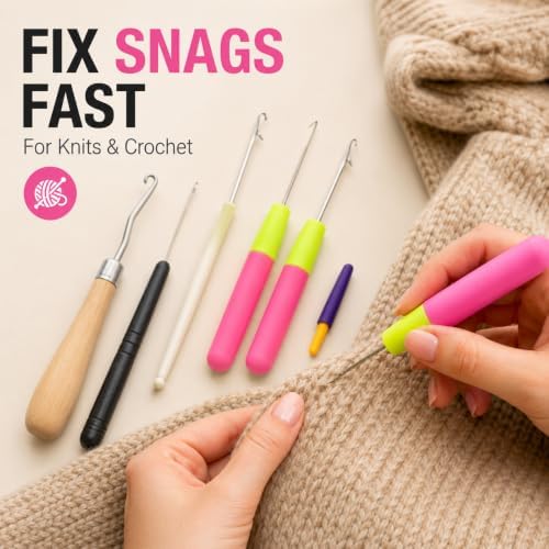 Crochet Hooks Set of 6, Multiple Hook Styles - Image 6