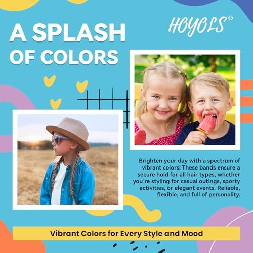 HOYOLS Hair Rubber Bands, 1500 Pcs Colorful Mini Elastic Hair Ties - Image 5