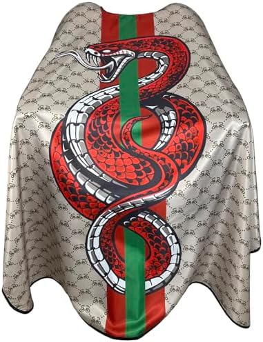 Barber Capes Hair Cutting Capes Salon Stylist Capes with Snaps Waterproof Professional Large Barber Hairdresser Gown Cape- 63”× 56”(SNAKE) by Unknown