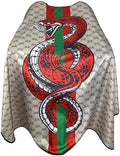 Barber Capes Hair Cutting Capes Salon Stylist Capes with Snaps Waterproof Professional Large Barber Hairdresser Gown Cape- 63”× 56”(SNAKE) by Unknown