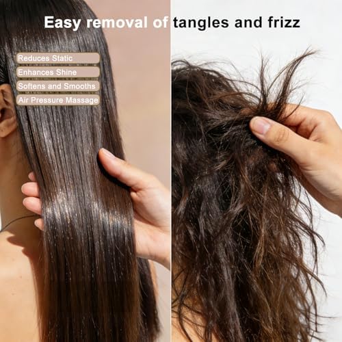 Bamboo Hair Brush for Hair Growth - Soft Bamboo Bristle Scalp Massager - Image 3