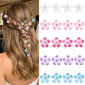 YISSION 20Pcs Mini Gradient Flower Rhinestone Hair Clips Women Girls by YISSION