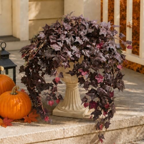 Fall Artificial Plants Fake Ivy Hanging Vines Greenery for Outdoor Planter - Image 7