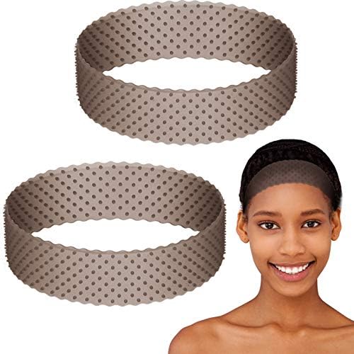 WILLBOND 2 Pcs Silicone Wig Grip Band, Black, M by Willbond+Technology+Limited