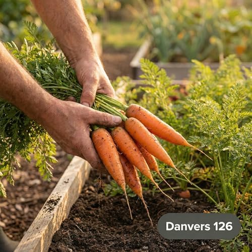 1000 Danvers 126 Carrot Seeds for Planting - Sweet Heavy-Soil Heirloom, Non-GMO, USA Grown by RDR Seeds - Image 6