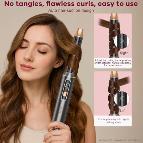 Dryhsip 5 in 1 Hair Styler & Wrap Air Curler, Low-Speed Hair Tools - Image 3