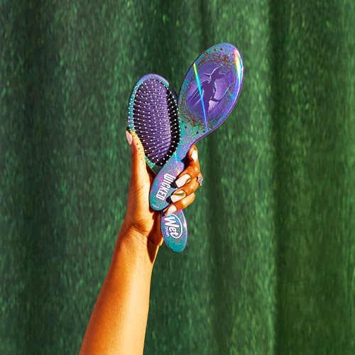 Wet Brush Original Detangler Hair Brush Elphaba (Wicked) Kit - Ultra-Soft IntelliFlex Bristles - Detangling Brush Glides Through Tangles For All Hair Types (Wet Dry & Damaged) - 1 Brush & 1 Bow - Image 2