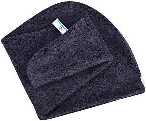 HOPESHINE Hair Drying Towel Twist Women's Soft Shower Microfiber Towels for Hair Turban Wrap Fast Drying Ultra Absorbent Cap Great Gift for Women (3-Pack Dark Grey+ Grey+Purple) - Image 3
