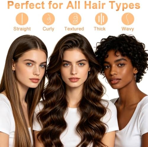 6 Pieces Detangling Styling Comb Set for Women and Men - For Straight, Curly Hair - Image 6