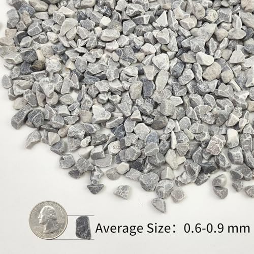 2lbs Grey Pebbles for Landscaping, 3/8inch Small Rocks for Succulent Cactus Plants, Natural Polished Pebbles, River Rocks for Plants, Vases, Gardening - Image 2