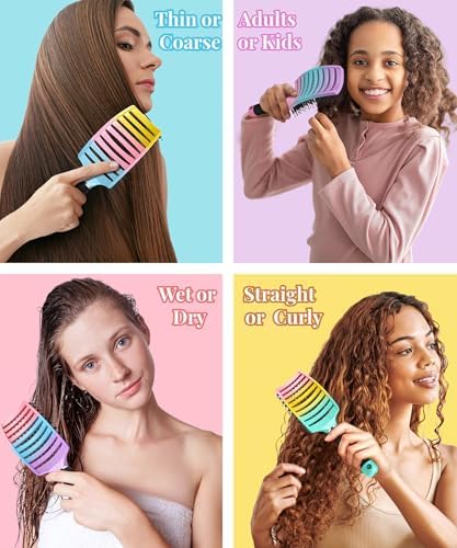 Detangling Brush for Women & Kids, Wet & Dry Hair, All Hair Types - Image 6