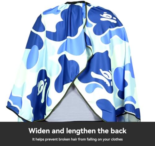 Professional Hair Cutting Cape Waterproof Barber Cape for Men Polyester Hair Styling Cape with Elastic Neckline - Image 6