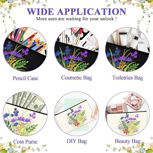 Legigo Blank Canvas Bags Zipper Pouch Makeup Bags Pencil Pouch Bulk - Image 5
