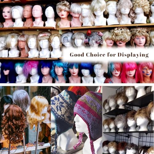 Leeven Styrofoam Head For Wigs Female Foam Mannequin Wig Head Stand 1 Pack - Image 7