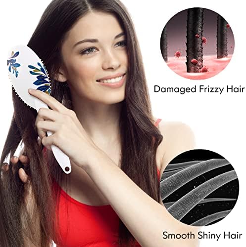 Hair Brush, Boar Bristle Hair Brushes for Women Kids Thick Curly Wet Dry, Smoothing Detangling Hairbrush Adds Shine and Improves Hair Texture, Comb and Giftbox Included2 - Image 4