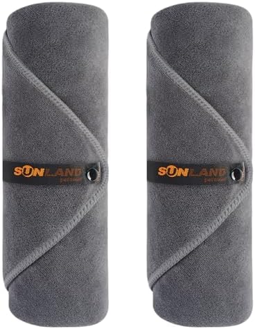 SUNLAND Microfiber Gym Bath Towels for Men Women 24x48In by SUNLAND