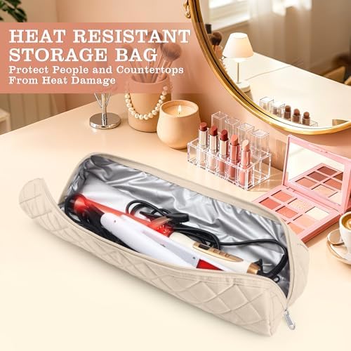 Suafrnut Large Heat Resistant Hot Hair Tools Organizer Bag(17.7" x 3.9") - Image 2