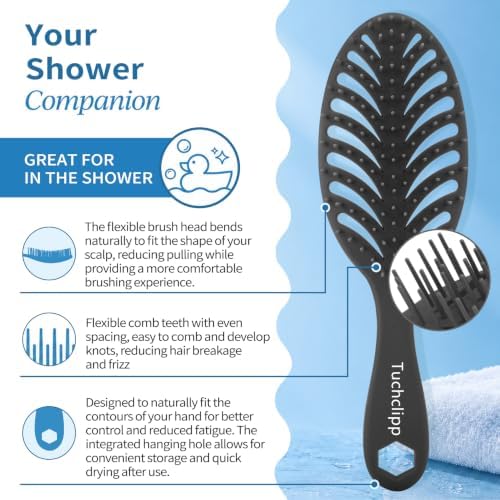Vented Detangling Brushes for Wet & Dry,Curly Straight Thick Hair - Image 2