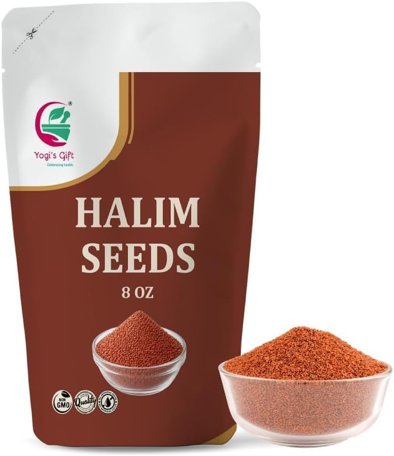 Halim Seeds 8 oz – Garden Cress Seed for Eating – Aliv Seeds – Premium Garden Cress for Eating, Drinks & Daily Use – By Yogi’s Gift® by YogisGift