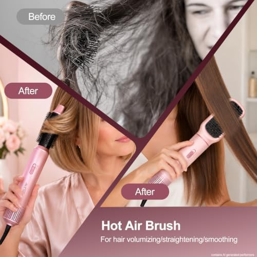 5 in 1 Blow Dryer Brush Set, Wrap Air Curler, Upgrade Hair Styler - Image 6