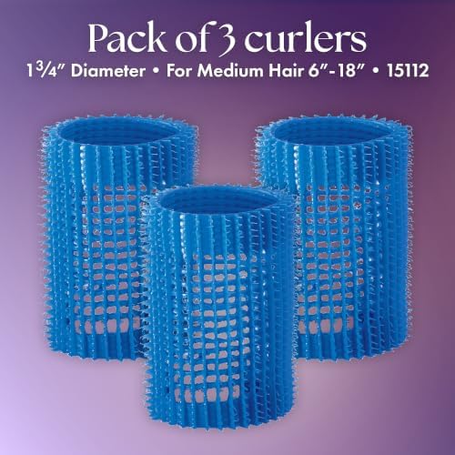 Olivia Garden Jet Set EZ Grip Self-Gripping Curlers - Hair Rollers for Setting or Perming - Style Curls and Waves - Image 2