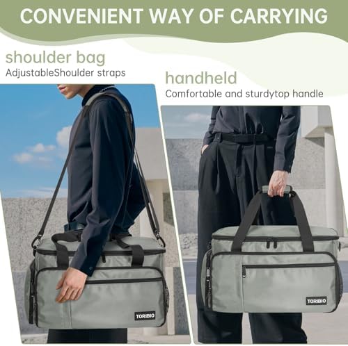 TORIBIO Large Hairdresser Bag with Adjustable Dividers, Barber Carrying Bag - Image 6
