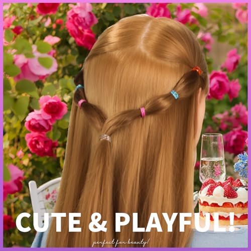 Teenitor 2000Pcs Elastic Hair Ties Rubber Hair Bands Small Elastics Ties - Image 7